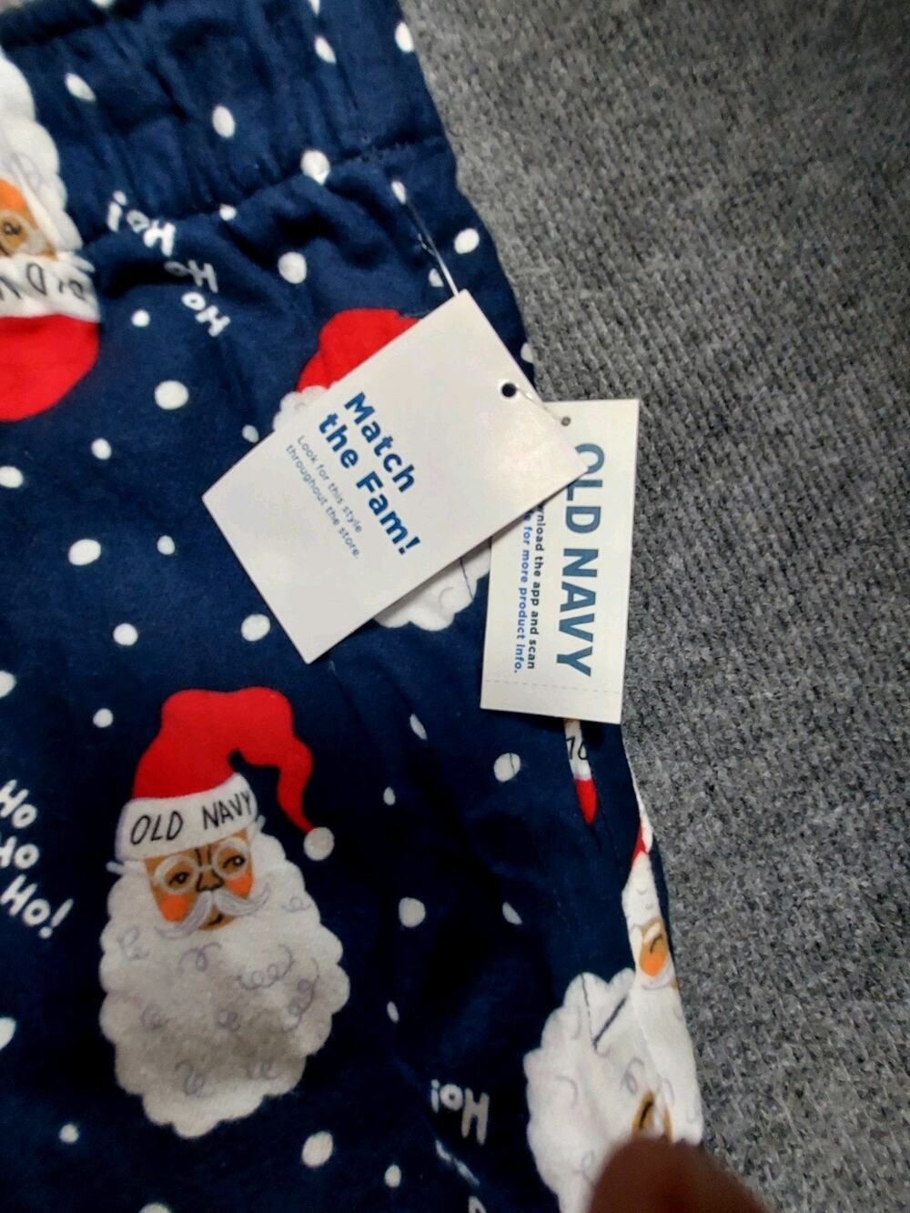 Old Navy Womens 4X Pajama Pants NWT Santa Match The Fam Jogger